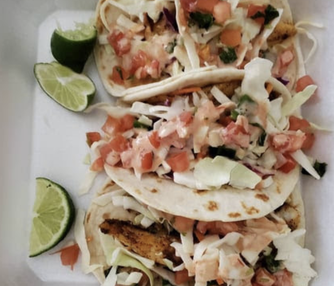 Frida's California Grill signature dishes Catfish TacosSteven's SpecialCochinita Pibil